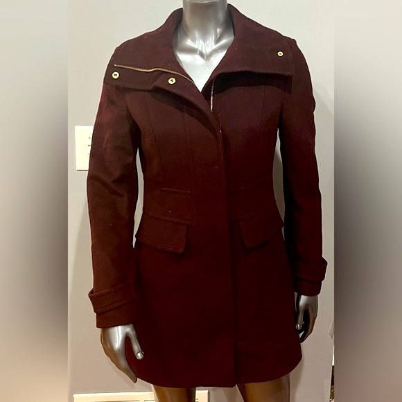 Cole Haan Signature Slick Wool Blend Coat - Picture 2 of 14